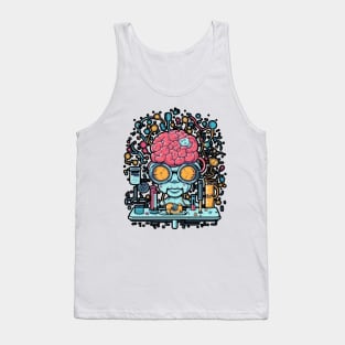 Think Is Not Illegal Yet With Brain Art Tank Top